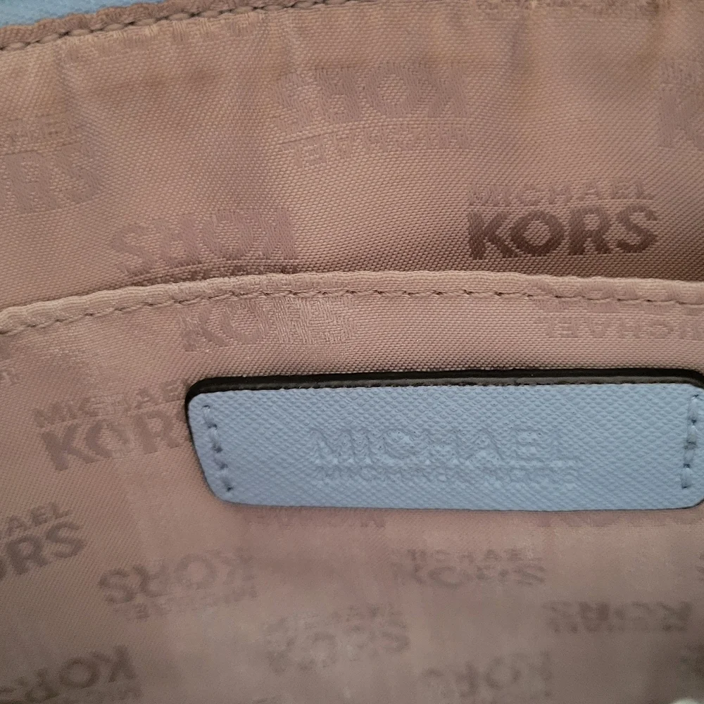 Authentic Michael Kors Studded Wristlet in baby blue - Picture 3 of 8